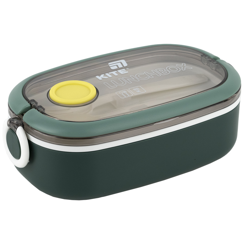 Lunch box "Kite" /K25-1180-3/ 900 ml, green (1/36)
