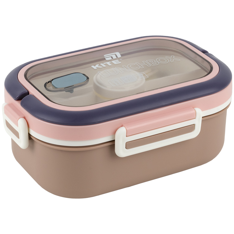 Lunch box with divider "Kite" /K25-1182-1/ 1100 ml, beige (1/24)