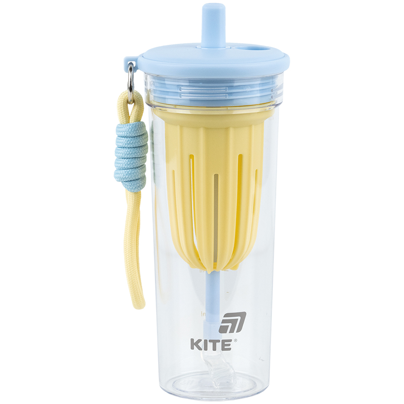 Water bottle "Kite" /K25-1219-3/ 650 ml, yellow-blue (1/60)