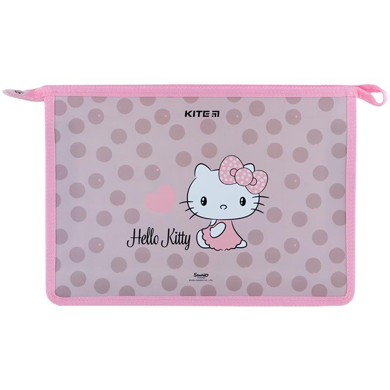 Папка на блискавці А4+ "Kite" /HK24-428/ "Hello Kitty" (1/12/144)