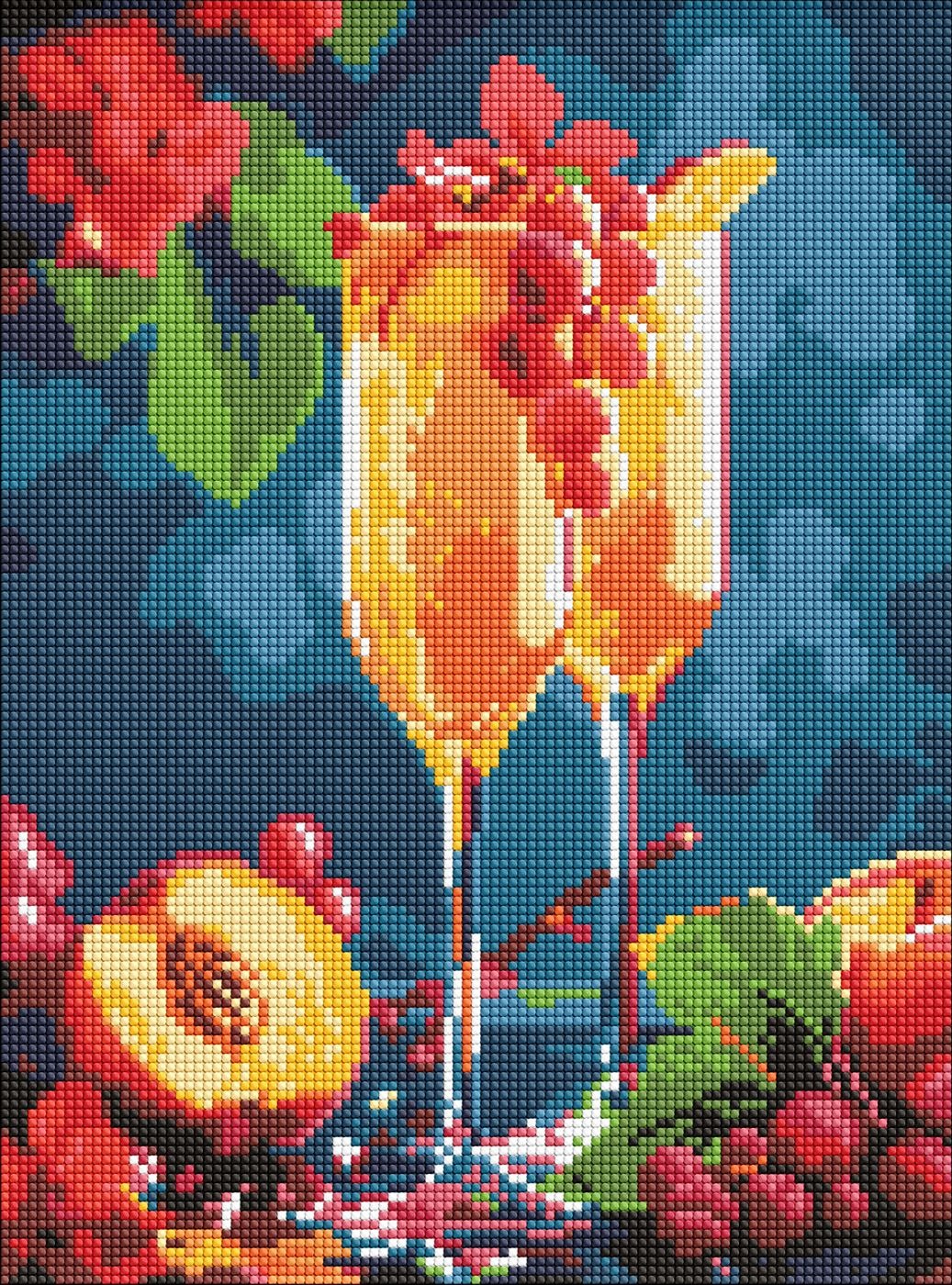 Diamond mosaic "Ideyka" /AMO8081/ "Sparkling pleasure" 30x40cm