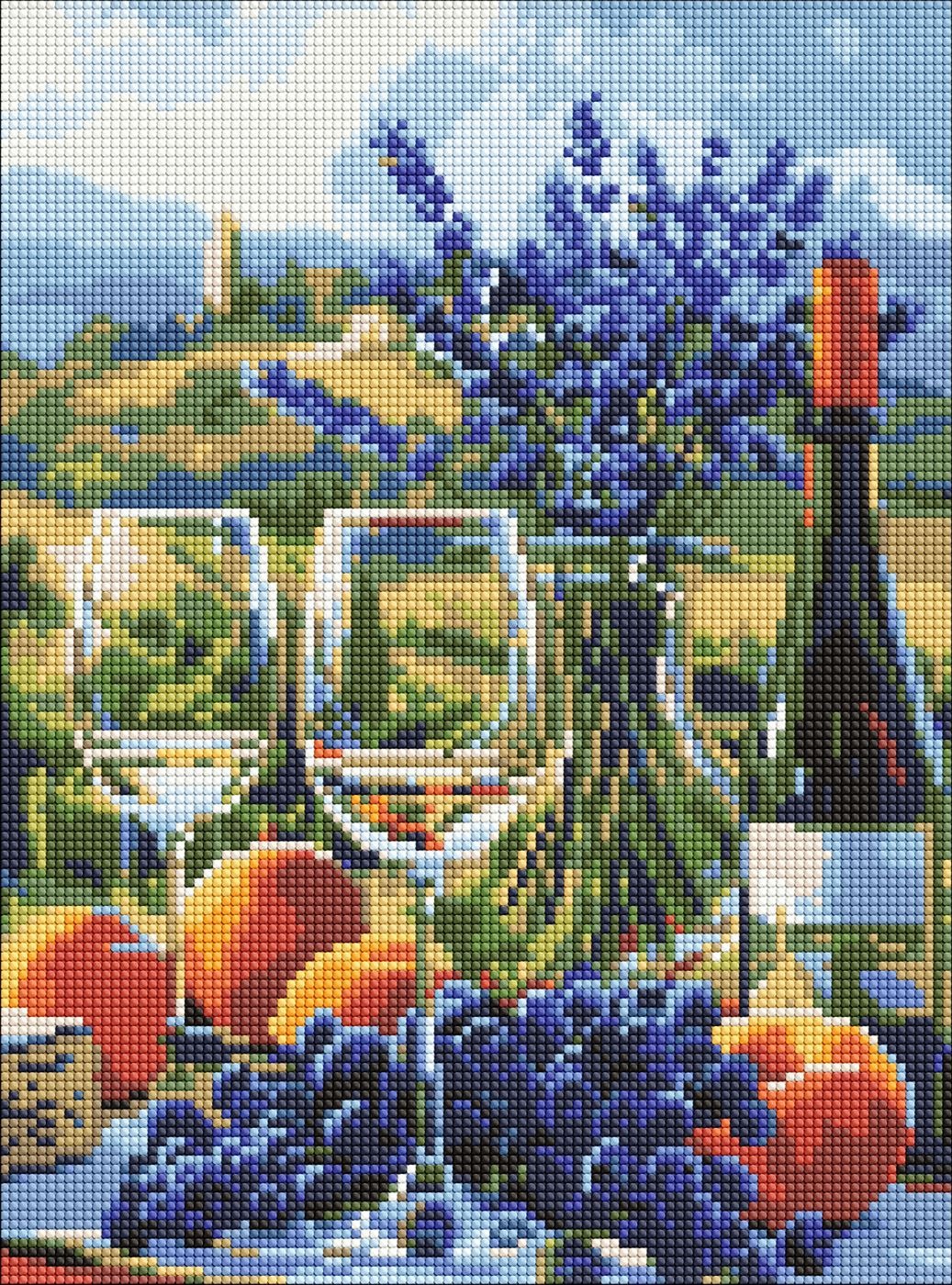 Diamond mosaic "Ideyka" /AMO8093/ "Italian pleasure" 30x40cm