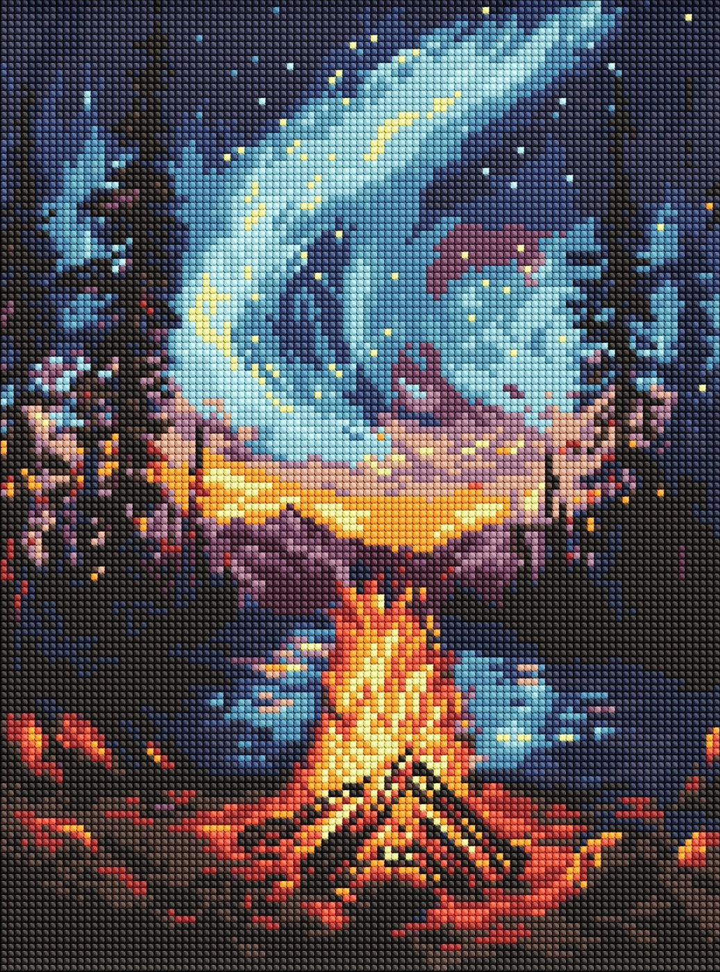 Diamond mosaic "Ideyka" /AMO8133/ "Northern Lights" 30x40cm