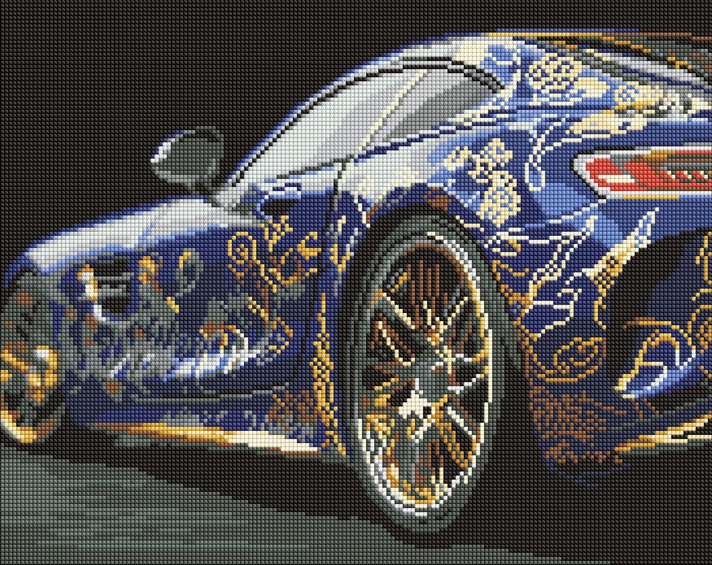 Diamond mosaic "Ideyka" /AMO8183/ "Exquisite machine" 40x50cm