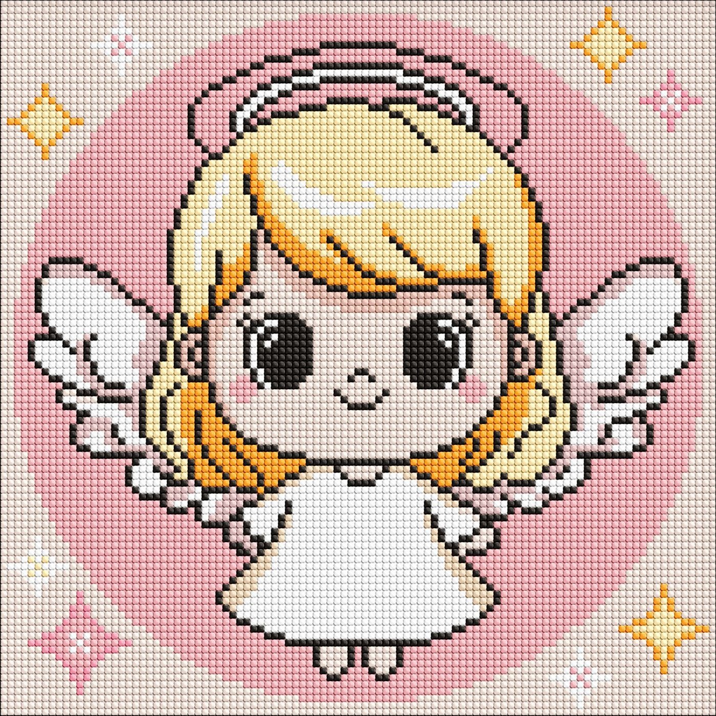 Diamond mosaic "Ideyka" /AMO8212/ "Holy Angel" 30x30cm