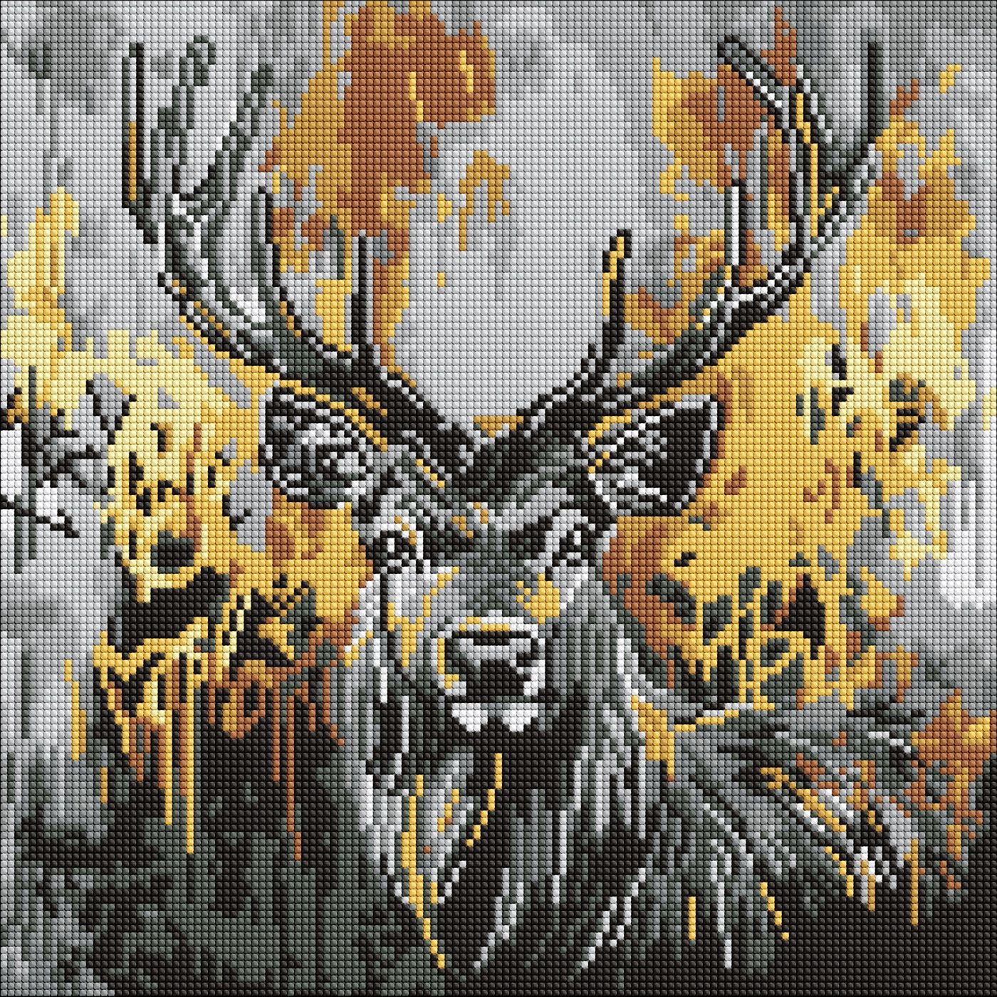 Diamond mosaic "Ideyka" /AMO8257/ "Golden deer" 40x40cm