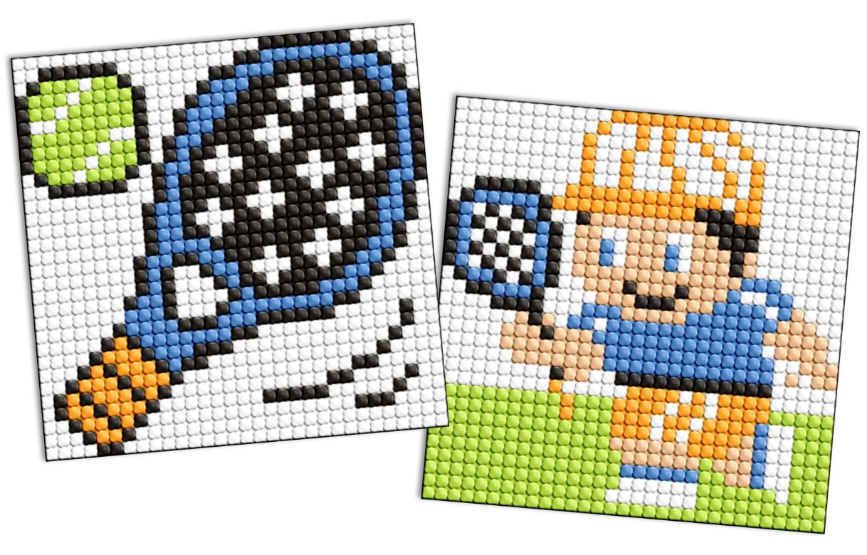 Set for creativity with rhinestones (sticker) "Ideyka" /AMS1108/ "Sport.Tennis" 9x9cm