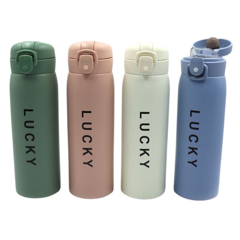 Thermos bottle for water "JO" /0199/ "Lucky" 500 ml, double wall (1/60)