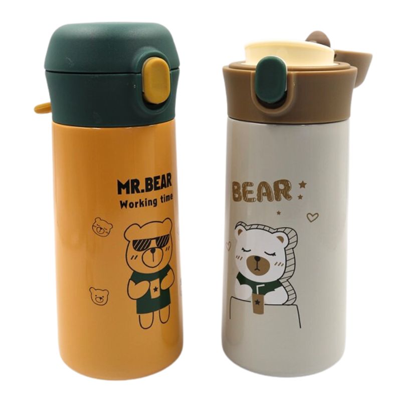 Thermos water bottle "JO" /0234/ "Mr. Bear" 350ml, double wall (1/60)