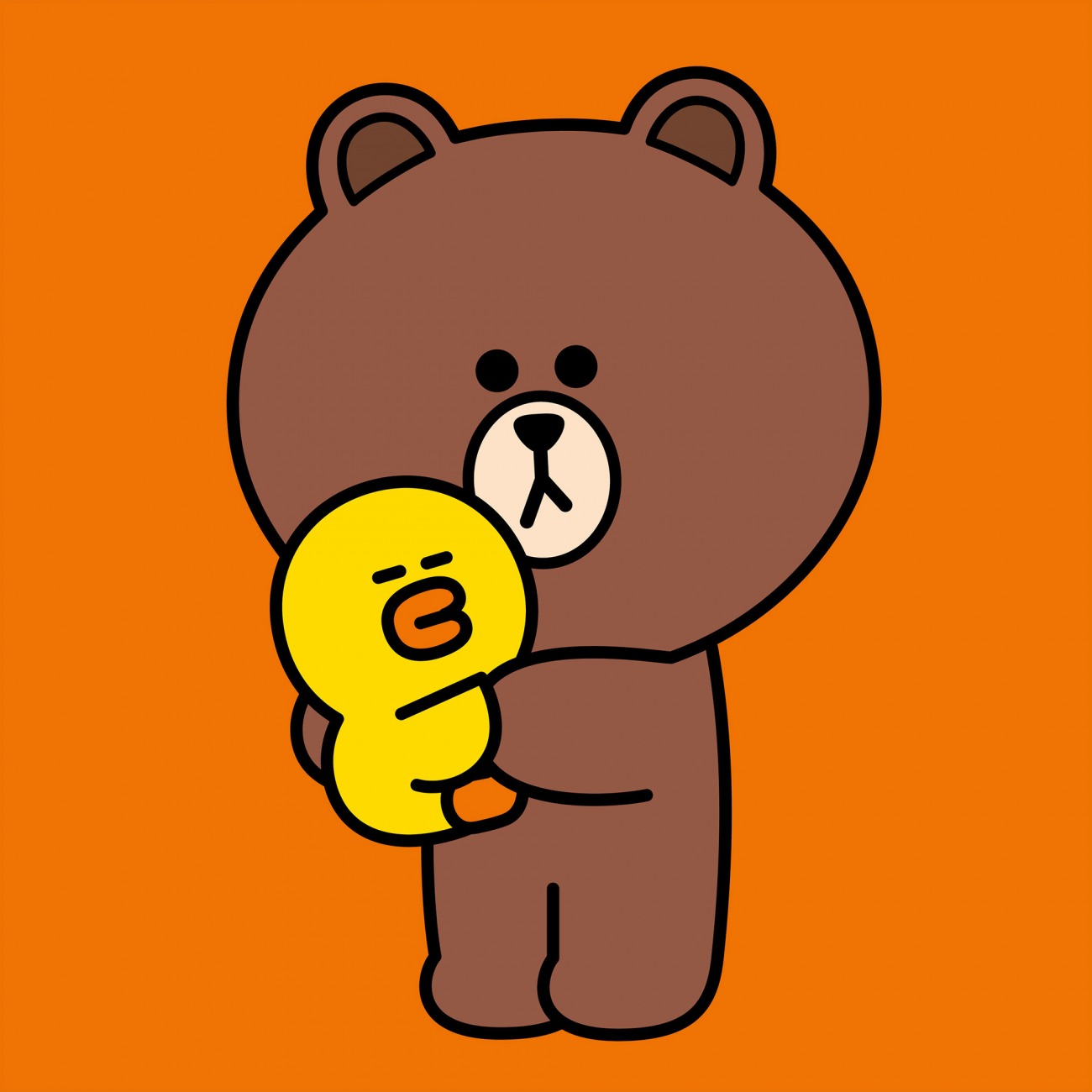 Картина за номерами "SANTI" /955019/ "Line Friends. Браун та Саллі", 25*25см, полотно кольорове