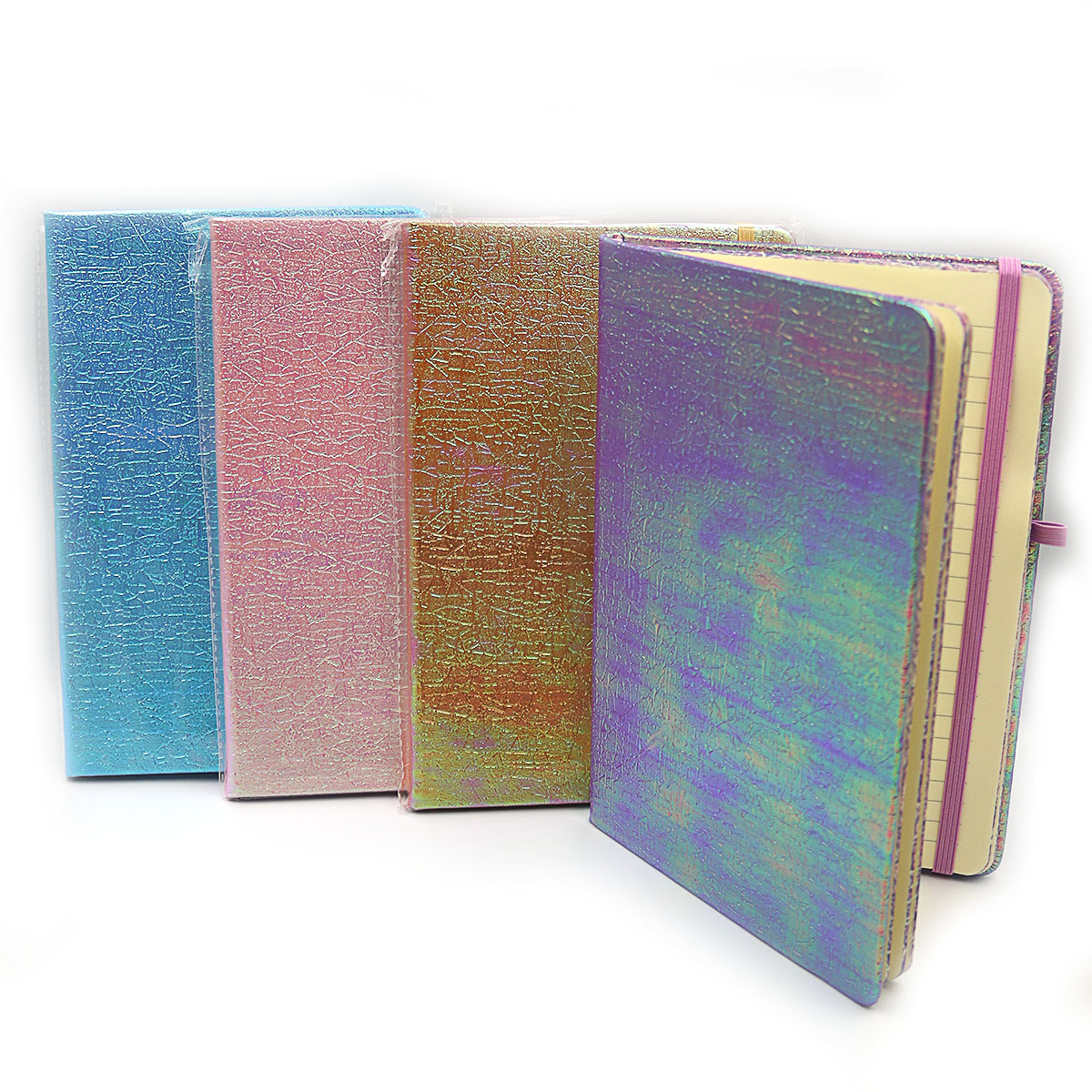 A5/80 sheet rubber notebook. "JO" /5603-14L / "Texture",==, 70g/m, mix (1/16)
