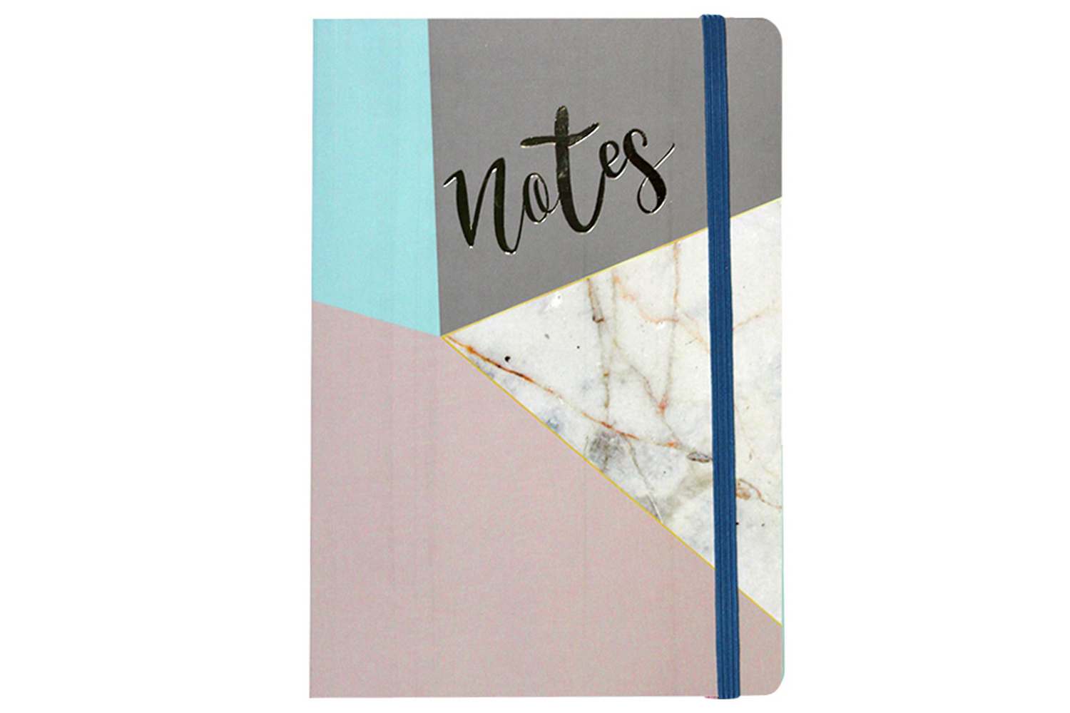 Notebook A5/100 sheets "WB" /5191/ on rubber band # cardboard cover with foil (1/180)