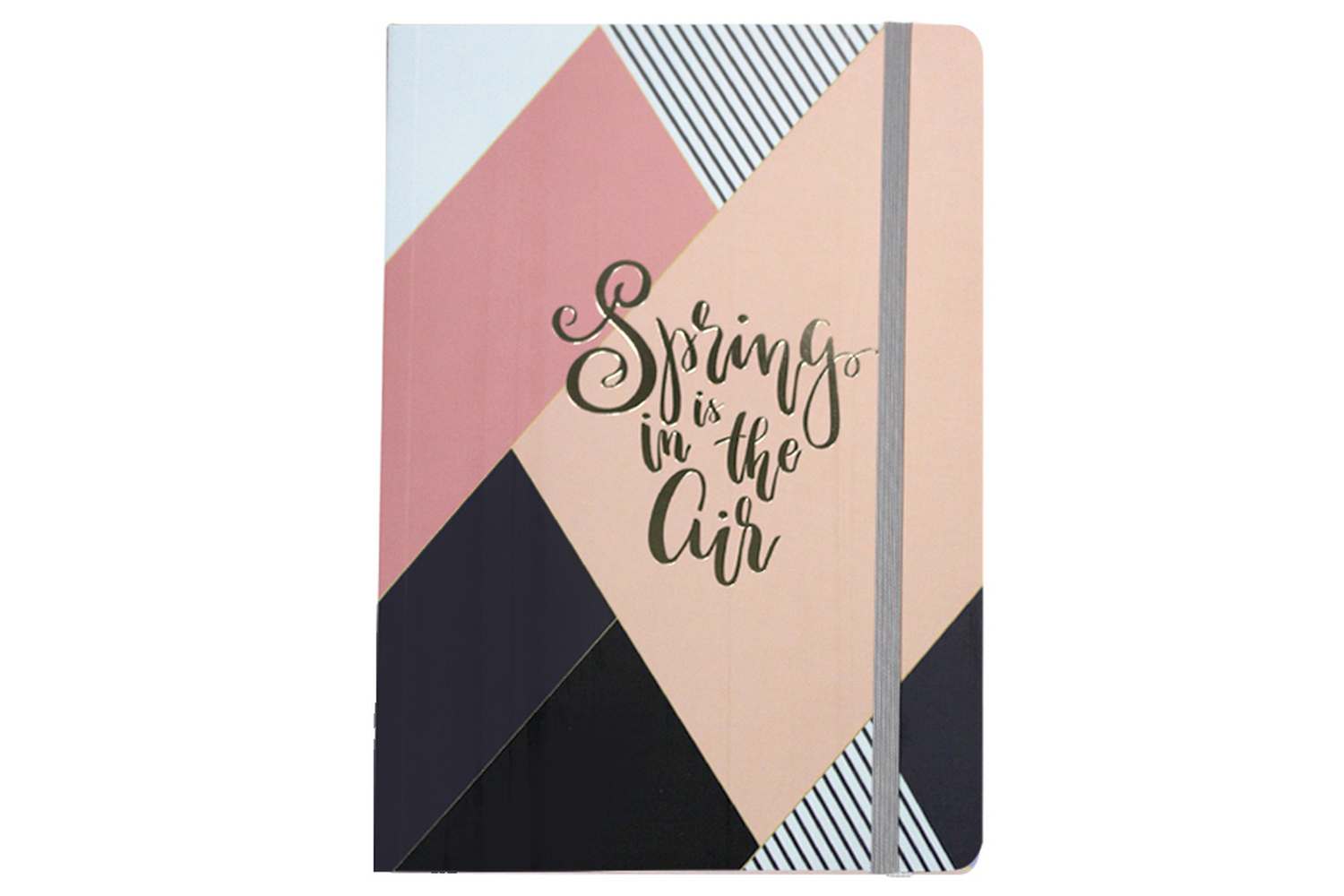 Notebook A5/100 sheets "WB" /5195/ on rubber band # cardboard cover with foil (1/180)
