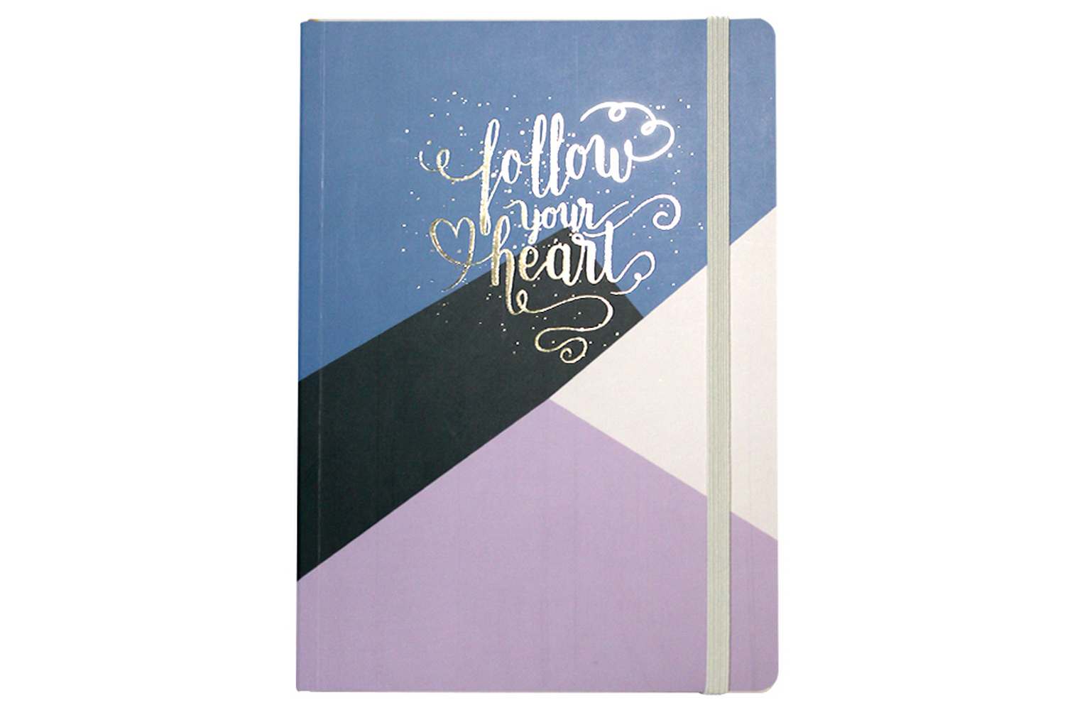 Notebook A5/100 sheets "WB" /5188/ on rubber band # cardboard cover with foil (1/180)