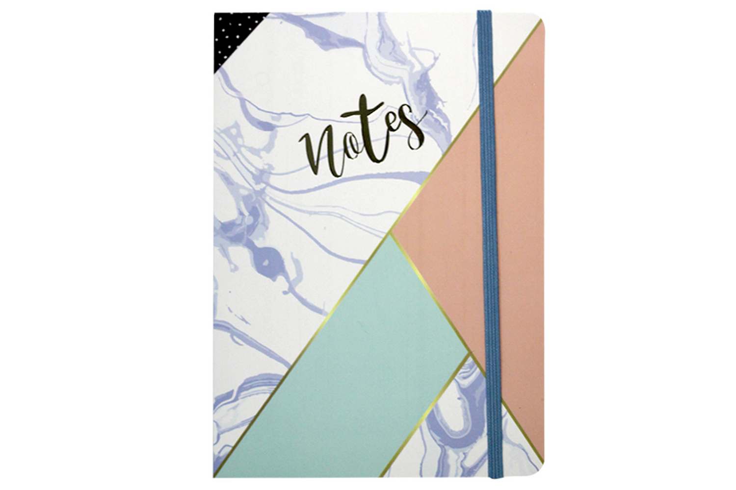 Notebook A5/100 sheets "WB" /5194/ on rubber band # cardboard cover with foil (1/180)