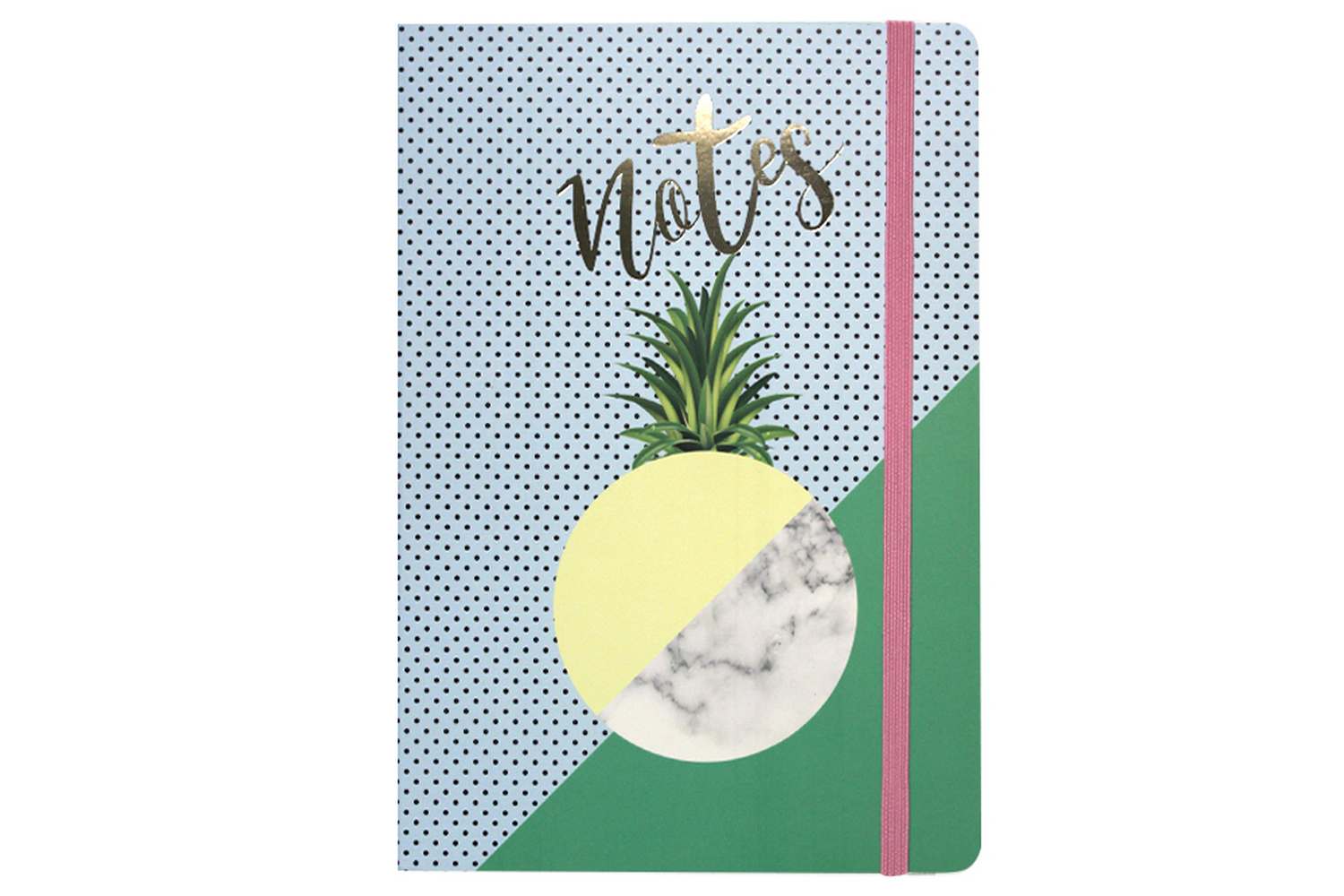 Notebook A5/100 sheets "WB" /5193/ on rubber band # cardboard cover with foil (1/180)
