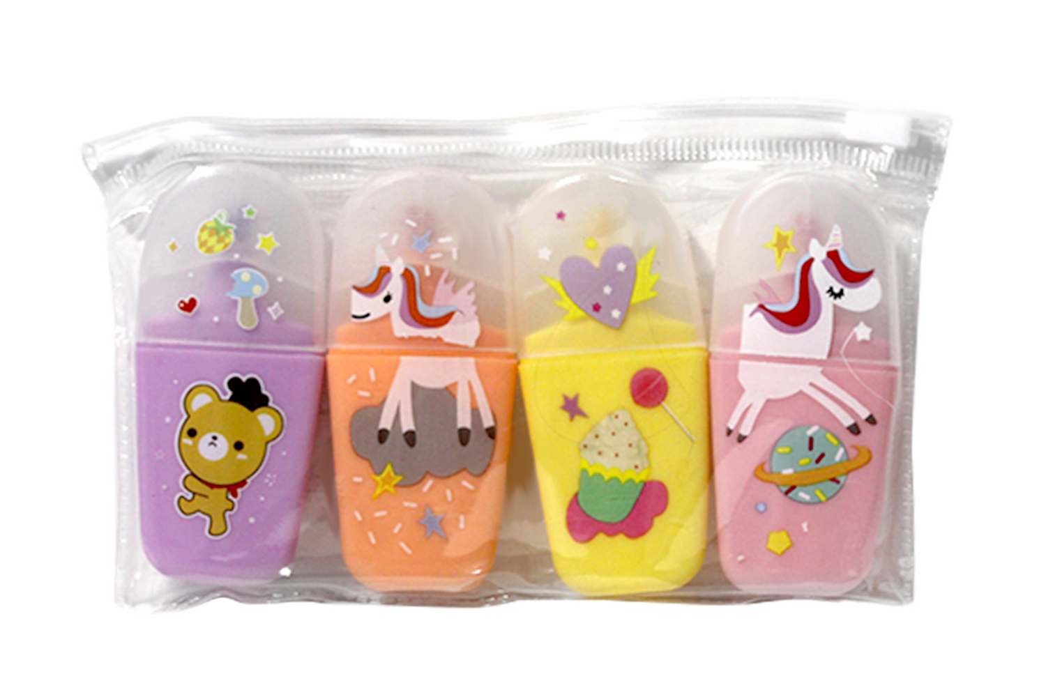 Set of text markers "WB" /QY890/ "Unicorn" 4 pcs (1/500)