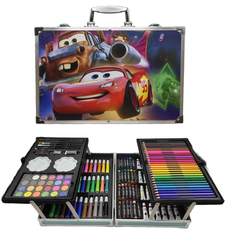 Set for creativity /145-CR/ 145 items "Cars" suitcase 34.5*23*8.5cm (1/6)