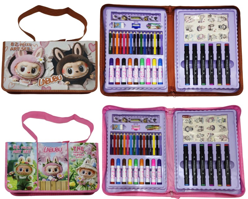 Set for creativity /82-LA/ 82 items "Labubu" in a bag 34*21.5cm (1/18)