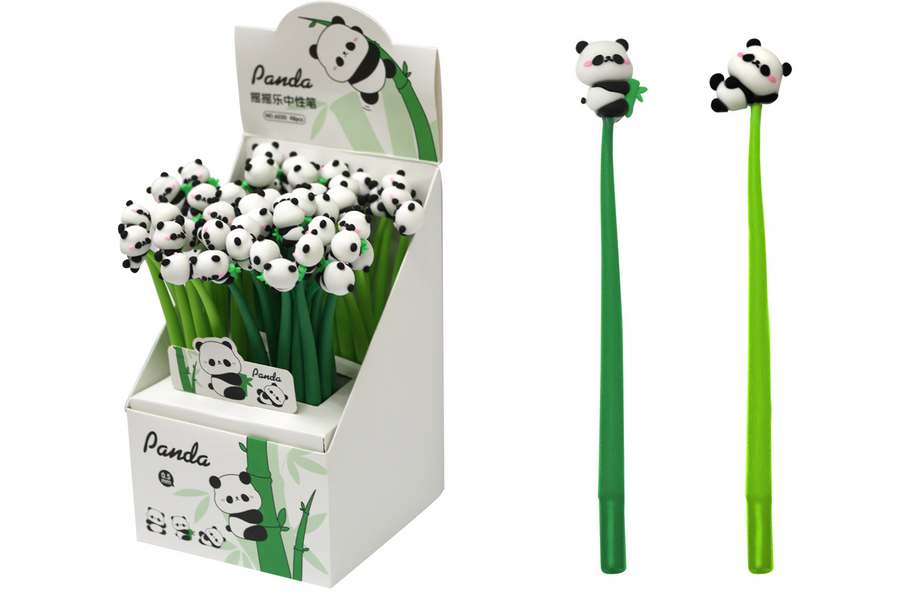 Gel pen "WB" /6030/ with flexible silicone body "Panda" (48)