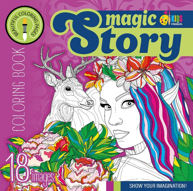 Coloring page 200x200 mm/8 sheets. "ASH" 2 staples, 100g/m2 dis. 22351 (20)