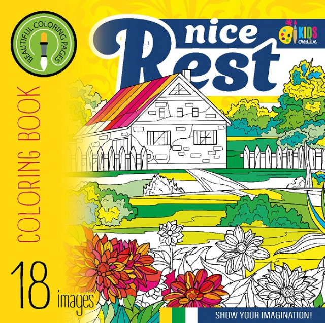 Coloring page 200x200 mm/8 sheets. "ASH" 2 staples, 100g/m2 dis. 22353 (20)