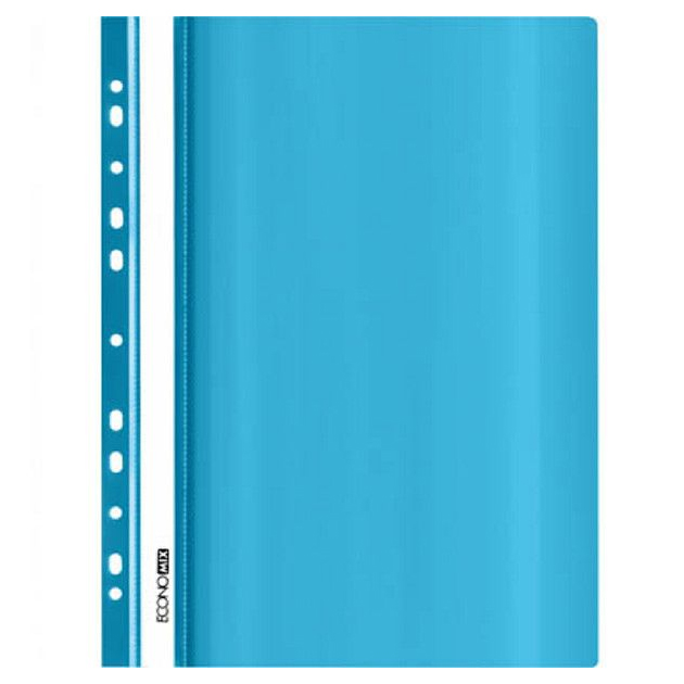 Speed ​​stapler pl. euro perf "Economix" /E31510-11/ A4 blue, gloss, 120/160 μm (10)