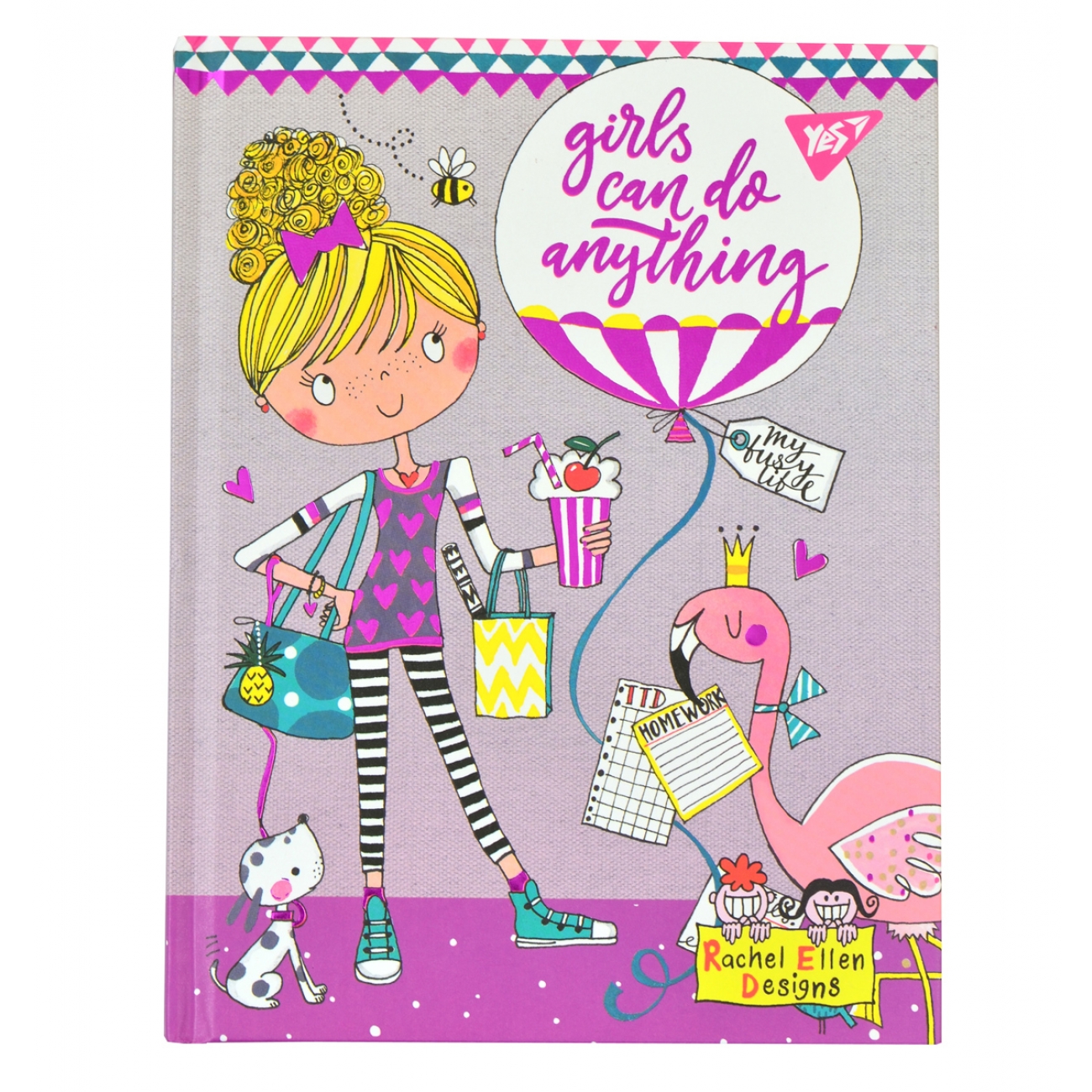 Notebook 147*190/80 == "YES" /151572/ 7BC "Rachel Balloon" with foil (1/50)