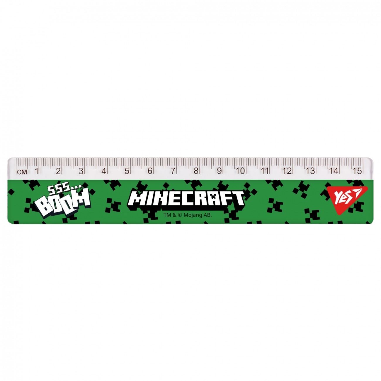 Ruler 15cm "YES" /370680/ "Minecraft.Boom" (1/20/100)
