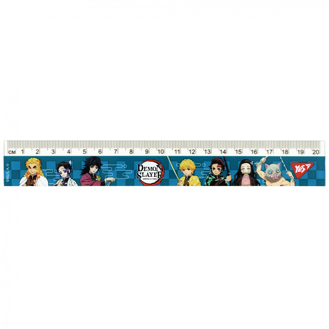 Ruler 20cm "YES" /370679/ "Demon Slayer" (1/20/100)