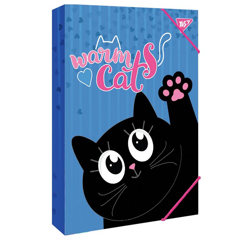 Папка для праці картон на гумці А4 "Yes" /491756/ "Meow" (1/20)