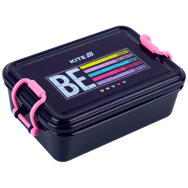 Lunch box "Kite" /K25-175-1/ 650 ml, Be Happy (1/12)