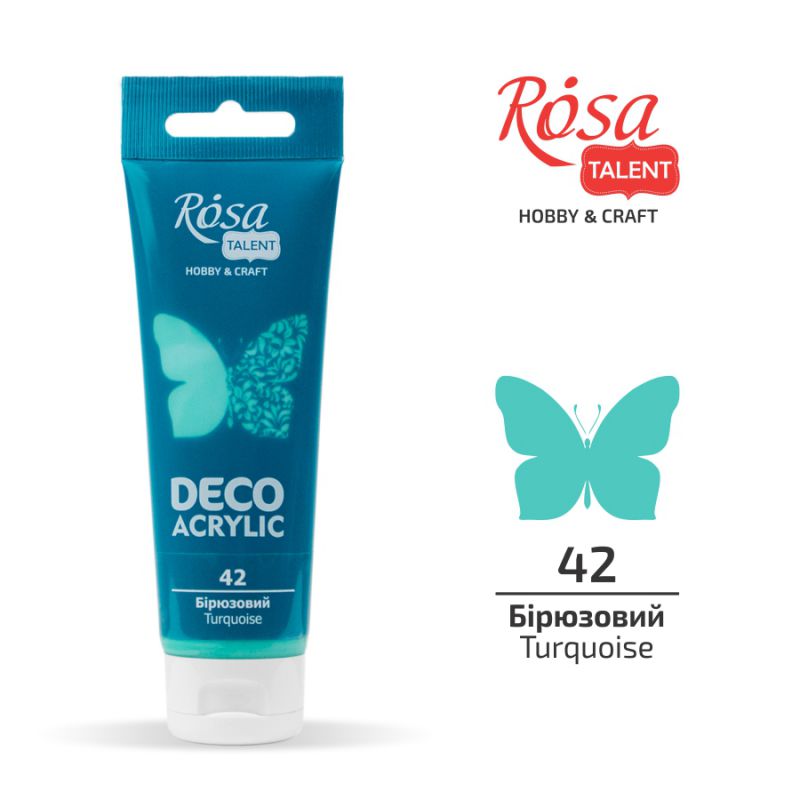 ACRYLIC for decoration "ROSA TALENT" /42/ Turquoise, matte, 75 ml (1/4)