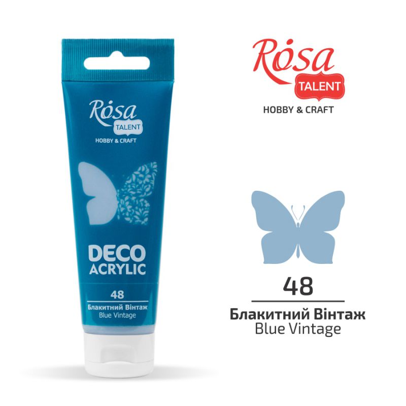 ACRYLIC for decoration "ROSA TALENT" /48/ Blue vintage, matte, 75 ml (1/4)