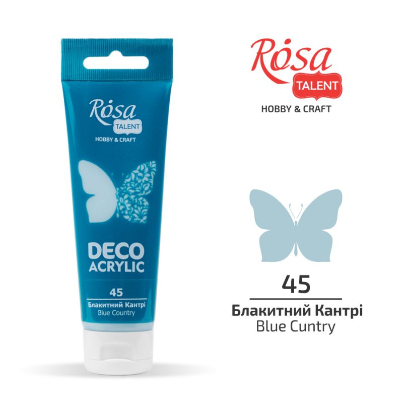 ACRYLIC for decoration "ROSA TALENT" /45/ Country blue, matte, 75 ml (1/4)