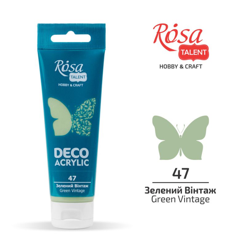 ACRYLIC for decoration "ROSA TALENT" /47/ Green vintage, matte, 75 ml (1/4)