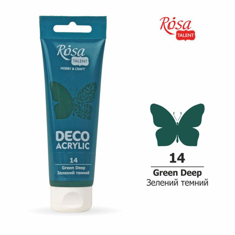 ACRYLIC for decoration "ROSA TALENT" /14/ Dark green, matte, 75 ml (1/4)