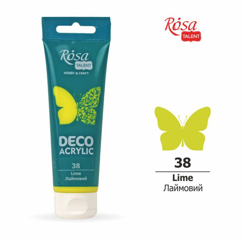 ACRYLIC for decoration "ROSA TALENT" /38/ Lime, matte, 75 ml (1/4)
