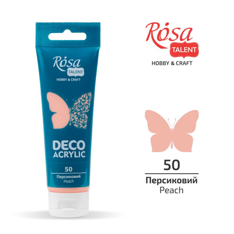 ACRYLIC for decoration "ROSA TALENT" /50/ Peach, matte, 75 ml (1/4)