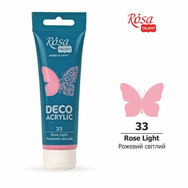 ACRYLIC for decoration "ROSA TALENT" /33/ Light pink, matte, 75 ml (1/4)
