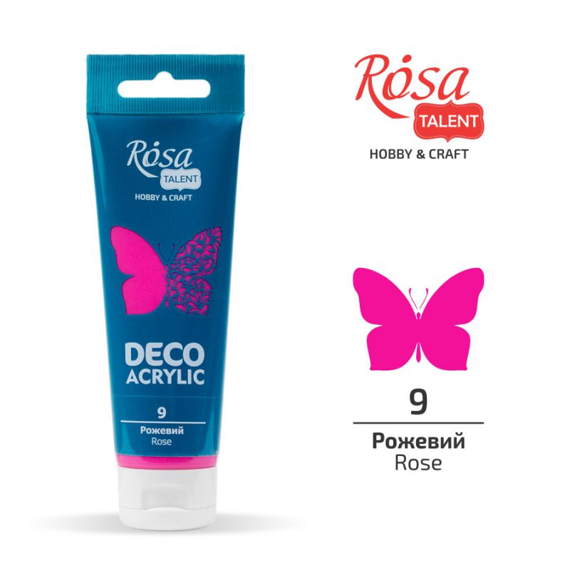 ACRYLIC for decoration "ROSA TALENT" /09/ Pink, matte, 75 ml (1/4)