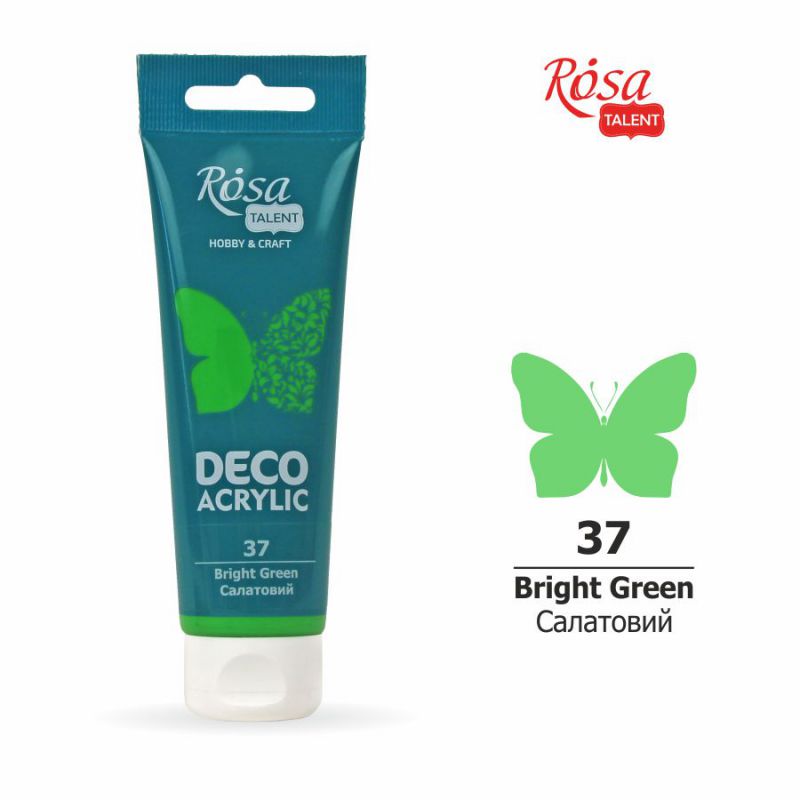 ACRYLIC for decoration "ROSA TALENT" /37/ Light green, matte, 75 ml (1/4)