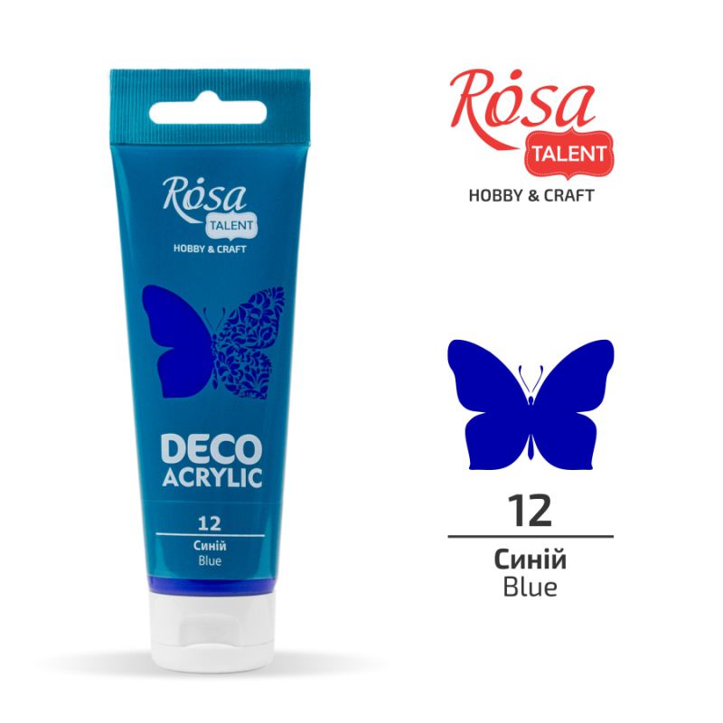ACRYLIC for decoration "ROSA TALENT" /12/ Blue, matte, 75 ml (1/4)