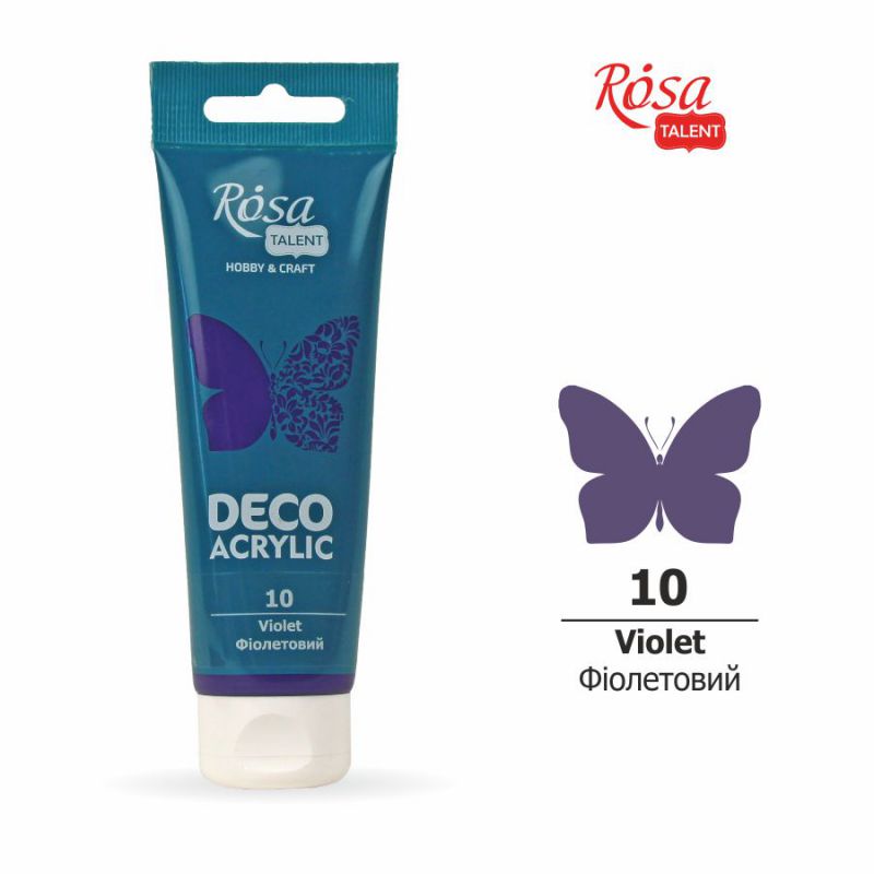 ACRYLIC for decoration "ROSA TALENT" /10/ Purple, matte, 75 ml (1/4)
