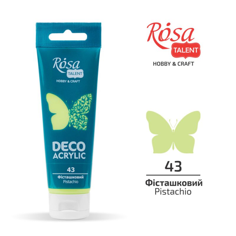 ACRYLIC for decoration "ROSA TALENT" /43/ Pistachio, matte, 75 ml (1/4)