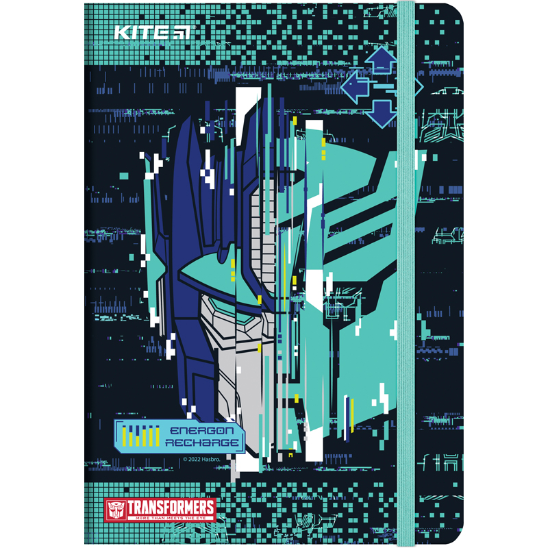 Notebook A5/80 "Kite" /TF22-466/ # on rubber band, "Transformers", TV cover, glows in the dark (1/20)