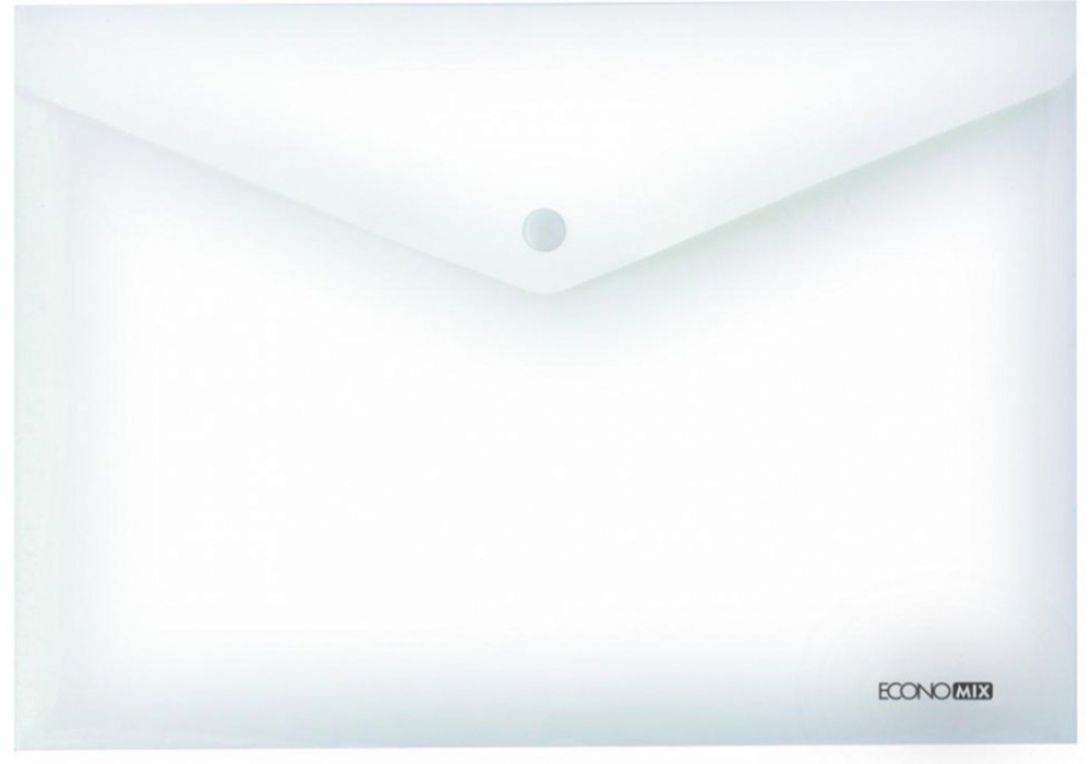 Button envelope folder B5 "ECONOMIX" /E31302-00/ 180μm, transparent "gloss" (12/180)