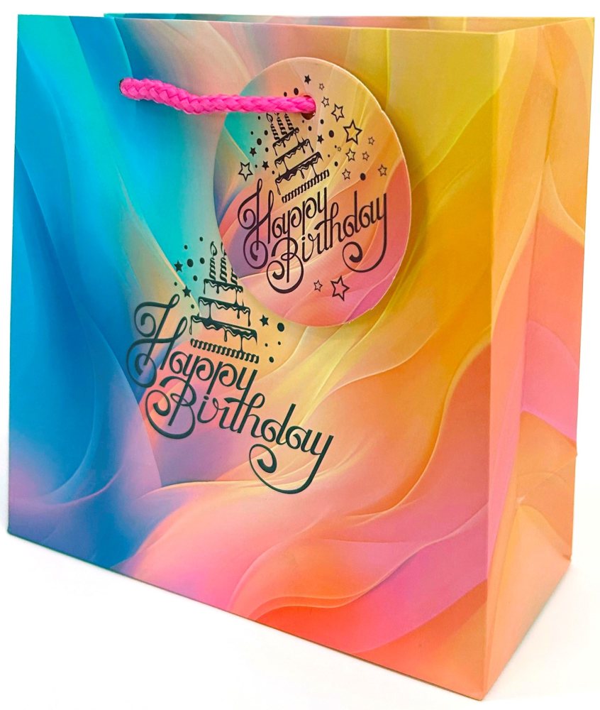 Gift package "Art studio of Happines" 16x16x7 cm /GB-24017/ mat.lam. (10)
