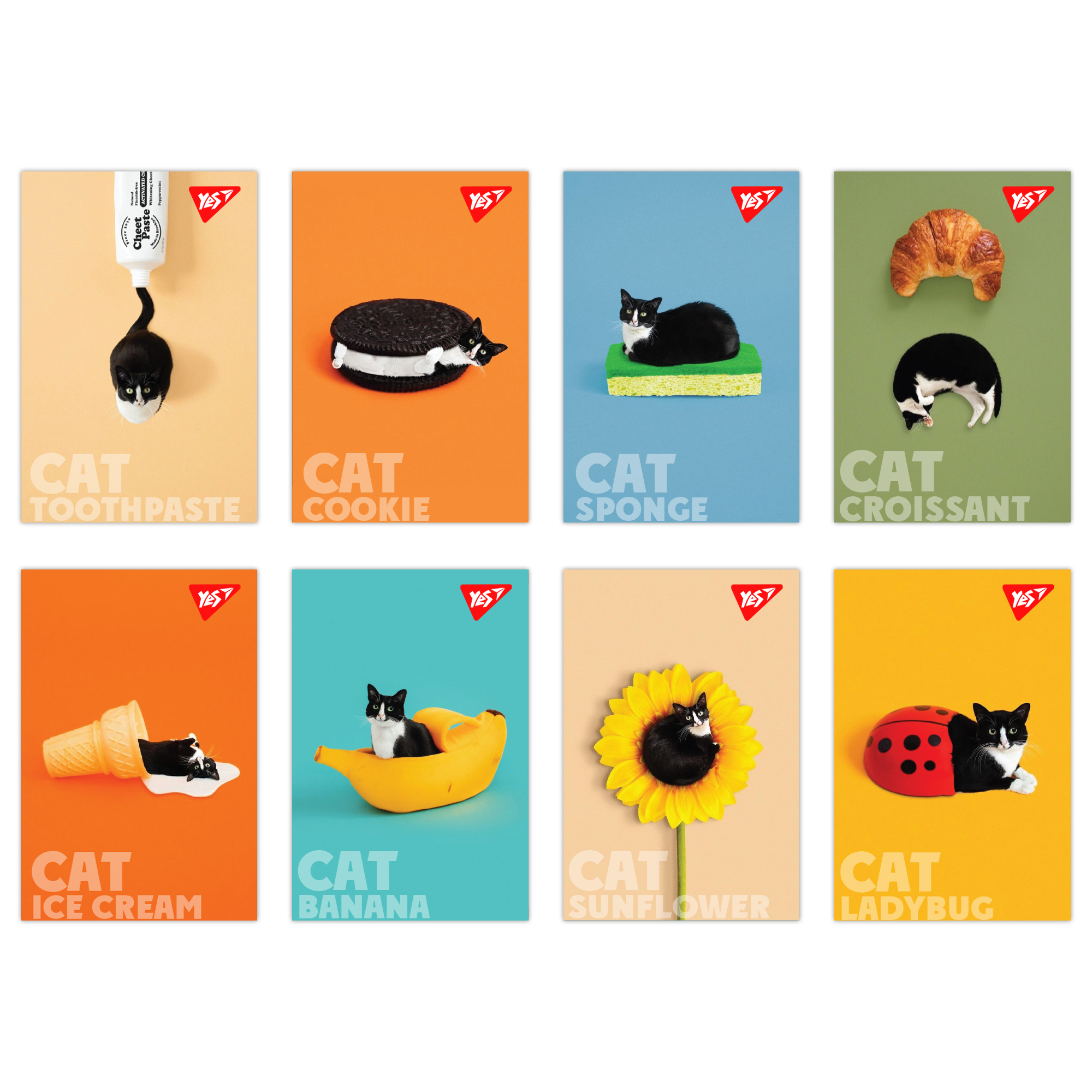 Notebook A7/48 # glue "YES" /152099/ Catstyle (1/40/320)