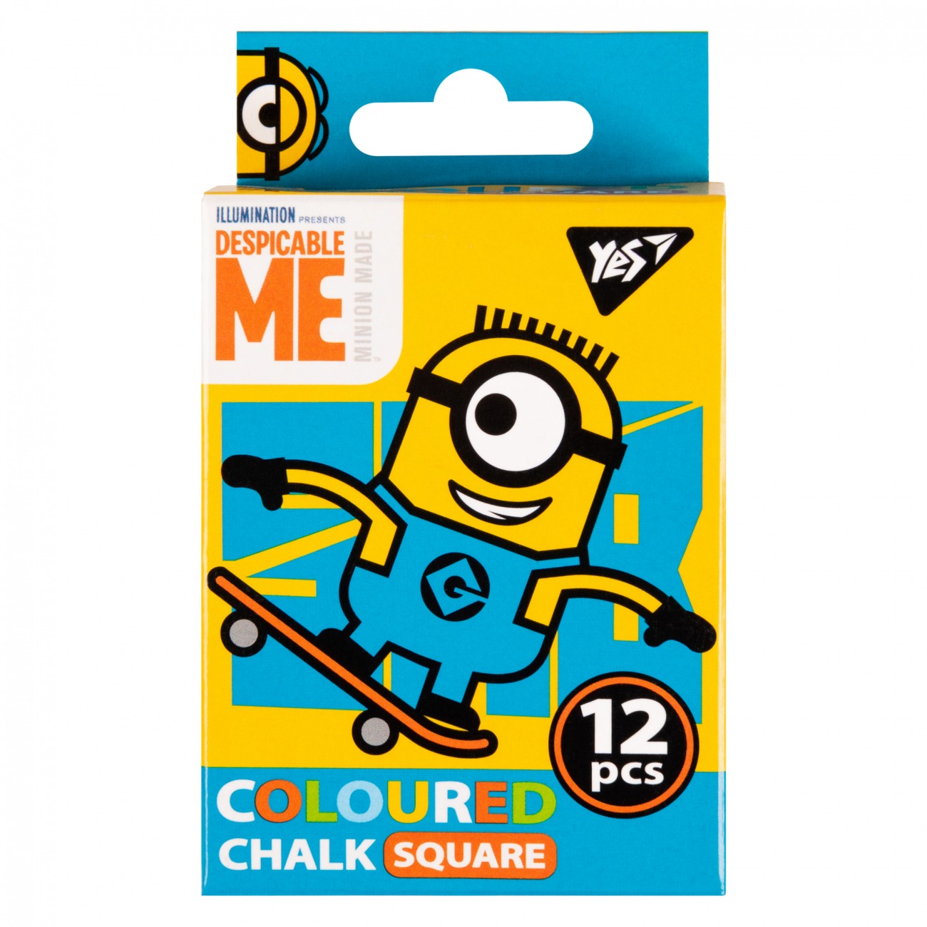 Colored chalk 12 pcs. square "YES" /400391/ "Minions" (1/96)